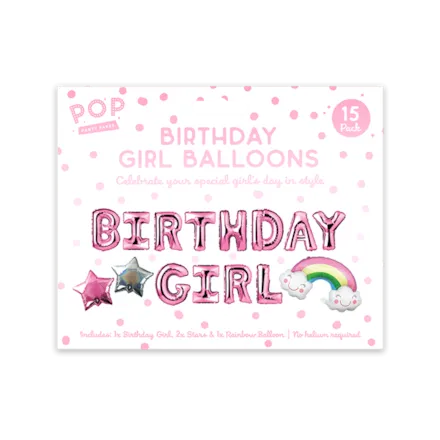 Birthday Girl Foil Balloons