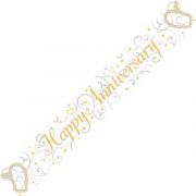Happy Anniversary 9ft Banner