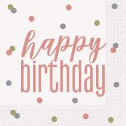 Rose Gold Glitz Napkins