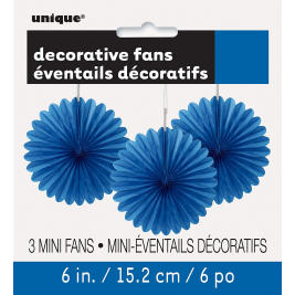 Decorative Fans - Blue