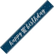 Blue Glitz 9ft Banner - 90