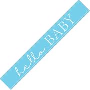 Hello Baby Banner - Blue