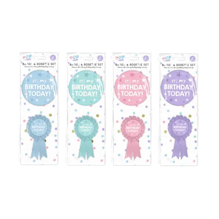 Pastel Badge and Rosette Set