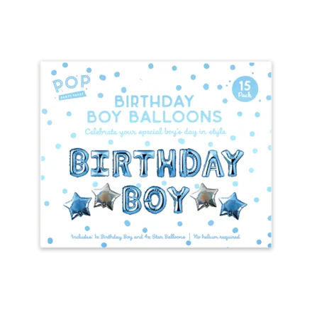 Birthday Boy Foil Balloons