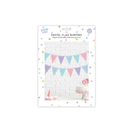 Pastel Flag Bunting 3.6m