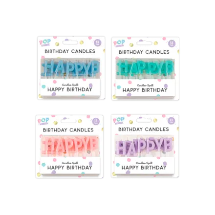 Pastel Birthday Candles