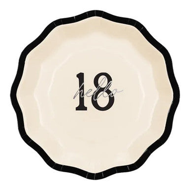 "Hello 18" Plates 6pk