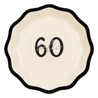 "Hello 60" Plates 6pk