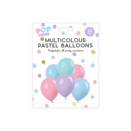Pastel Balloons 20pk