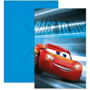 Cars Invites 6pk