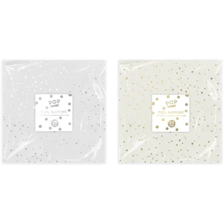 Metallic Napkins 25pk