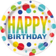 Birthday Dots Plates