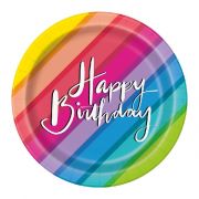 Rainbow Balloons Dessert Plates 8pk