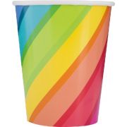 Rainbow Balloons Cups 8pk