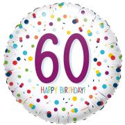 60th Birthday Balloon - Spots