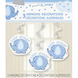 Umbrellaphants Hanging Swirls - Blue